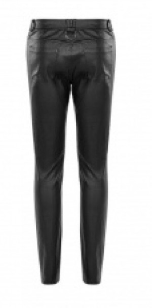  Punk PU Trousers Punk Rave OK-321PCM/BK -  