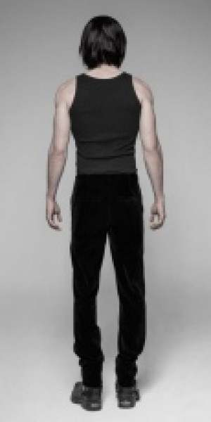  Gothic Daily Weft velveteen Trousers Punk Rave OK-336XCM/BK -  