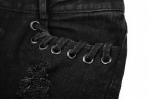  Personality Broken Hole Jeans Punk Rave OPK-209NCF/BK -  