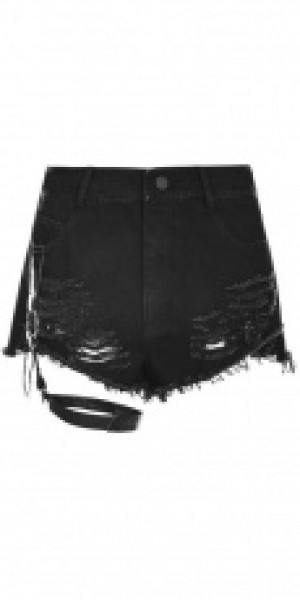  Metal Peach Heart Bandage Shorts Punk Rave OPK-210NDF/BK -  