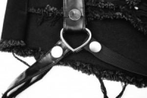  Metal Peach Heart Bandage Shorts Punk Rave OPK-210NDF/BK -  