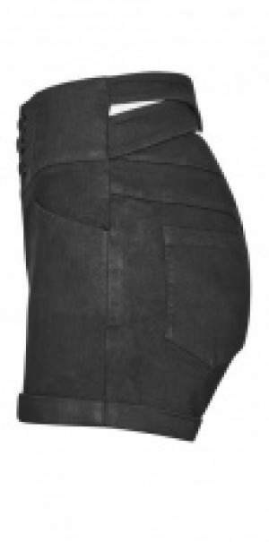  Back Cross Hollow Tight Shorts Punk Rave OPK-223NDF/BK -  