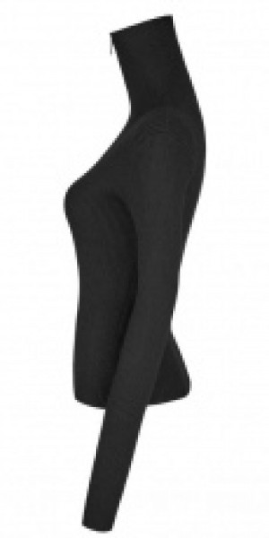  Zipper High Neck Sweater -  1
