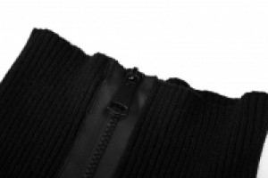  Zipper High Neck Sweater -  6