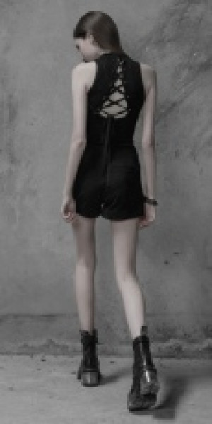  Great Beauty Cross Roping Comfortable  Knitted Vest Punk Rave OPM-100TMF/BK -  