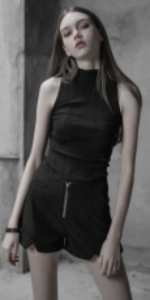  Great Beauty Cross Roping Comfortable  Knitted Vest Punk Rave OPM-100TMF/BK -  