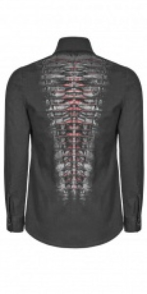  Gothic Keel Shirt Punk Rave OY-946CCM/BK -  