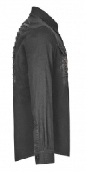  Gothic Keel Shirt Punk Rave OY-946CCM/BK -  