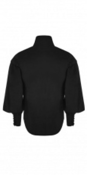  Gothic Long Sleeve Shirt Punk Rave OY-868CCM/BK -  