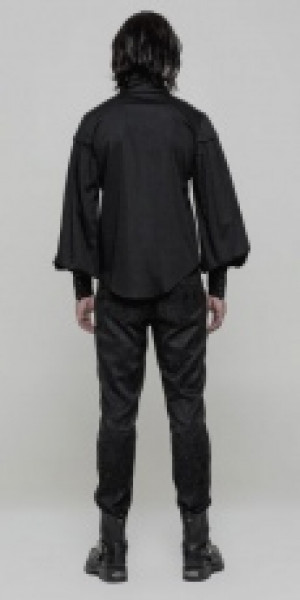  Gothic Long Sleeve Shirt Punk Rave OY-868CCM/BK -  