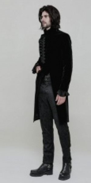  Gothic Simple Three-quarter coat Punk Rave OY-867XCM/BK -  