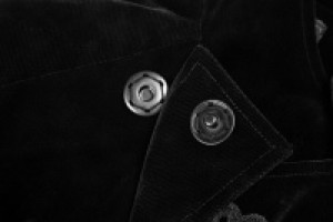  Gothic Simple Three-quarter coat Punk Rave OY-867XCM/BK -  