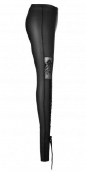  Gothic Skull Embroidered Leggings Punk Rave WK-293DDF/BK -  