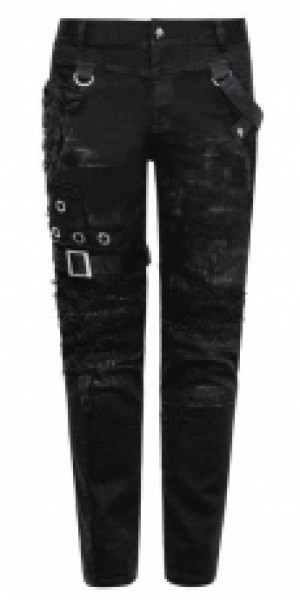  Punk Personality Vintage Trousers Punk Rave WK-319NCM/BK -  