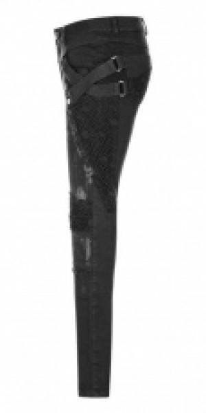  Punk Personality Dilapidated Trousers Punk Rave WK-319NCF/BK -  