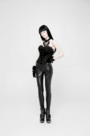  Gothic LOVE Leggings Punk Rave WK-328DDF/BK -  