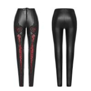  Gothic LOVE Leggings Punk Rave WK-328DDF/BK-RD -  