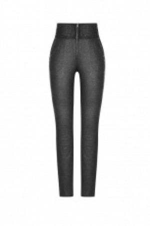     Gothic Jacquard Stretch High Waist Tight Pants -  1