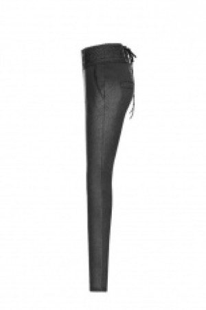     Gothic Jacquard Stretch High Waist Tight Pants -  2