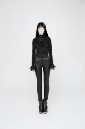     Gothic Jacquard Stretch High Waist Tight Pants -  4