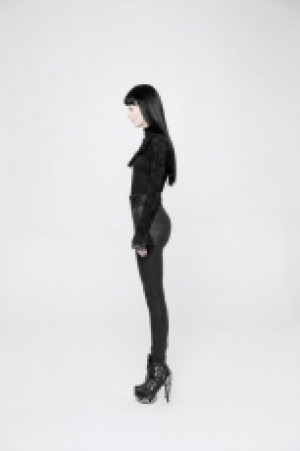     Gothic Jacquard Stretch High Waist Tight Pants -  5
