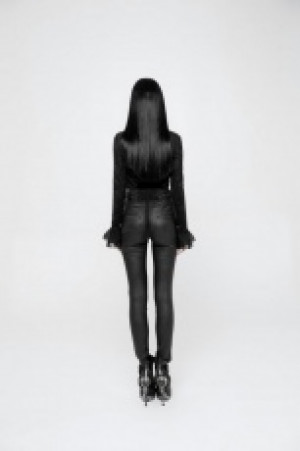     Gothic Jacquard Stretch High Waist Tight Pants -  6