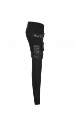  Futuristic Punk Tight Trousers Punk Rave WK-327XCF/BK -  