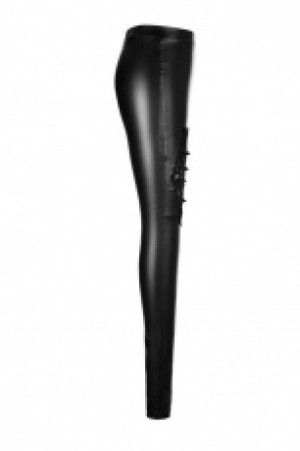  Gothic Positioning Flower Leggins Punk Rave WK-309DDF/BK -  