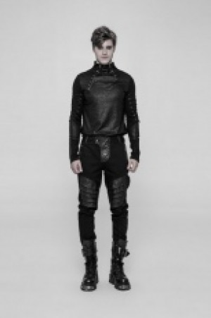  Punk Armor Trousers Punk Rave WK-337XCM/BK -  