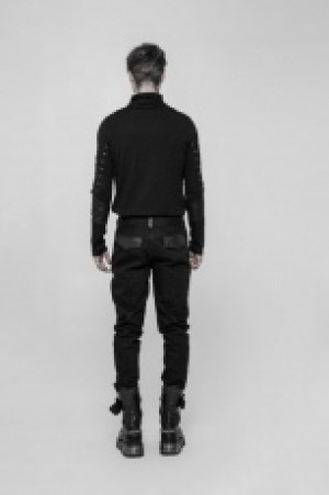  Punk Armor Trousers Punk Rave WK-337XCM/BK -  
