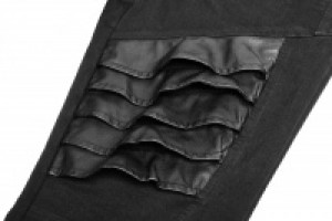  Punk Armor Trousers Punk Rave WK-337XCM/BK -  