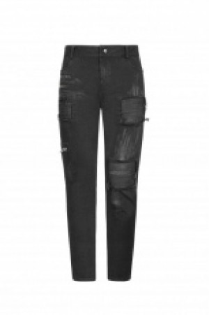  Punk Decadent Trousers Punk Rave WK-339XCM/BK -  