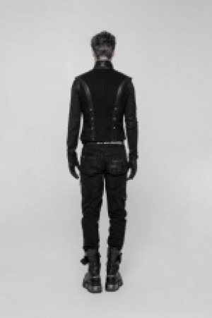  Punk Decadent Trousers Punk Rave WK-339XCM/BK -  