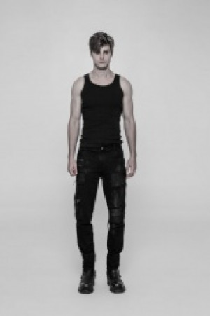  Punk Decadent Trousers Punk Rave WK-339XCM/BK -  