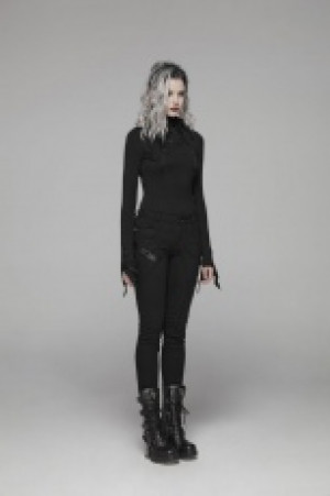  Cyber Skinny Trousers Punk Rave WK-345XCF/BK -  