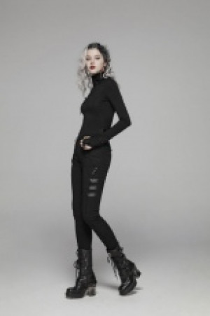  Cyber Skinny Trousers Punk Rave WK-345XCF/BK -  