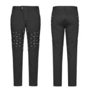  Punk Heavy Metal Trousers Punk Rave WK-357XCM/BK -  