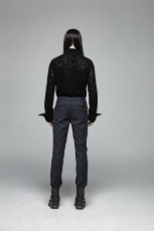  Gentleman Punk Simple Trousers -  6