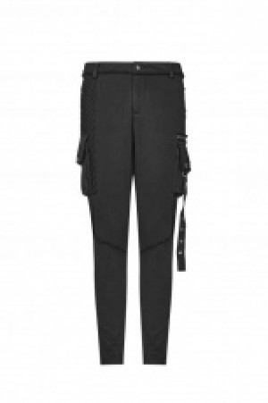  Punk Dark Knit Trousers -  1
