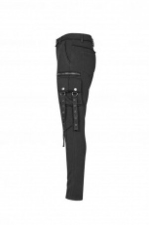  Punk Dark Knit Trousers -  2