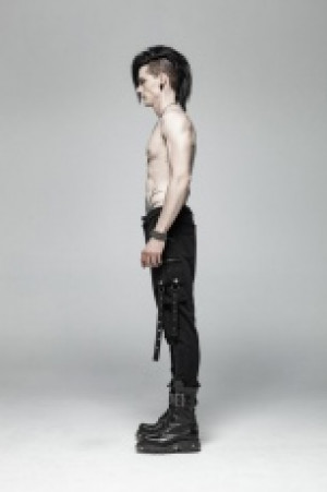  Punk Dark Knit Trousers -  5