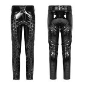  Gothic Glossy Patent-leather Trousers Punk Rave WK-367XCM/BK-BRI -  