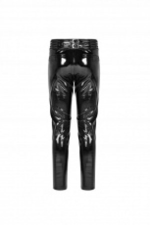  Gothic Glossy Patent-leather Trousers Punk Rave WK-367XCM/BK-BRI -  