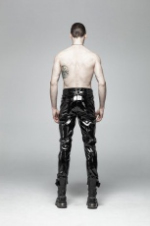  Gothic Glossy Patent-leather Trousers Punk Rave WK-367XCM/BK-BRI -  