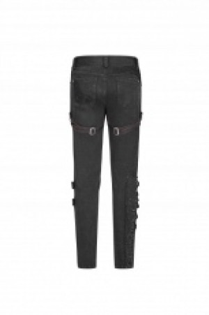  Punk Personality Vintage Trousers Punk Rave WK-368XCM/BK -  