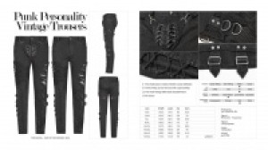  Punk Personality Vintage Trousers Punk Rave WK-368XCM/BK -  