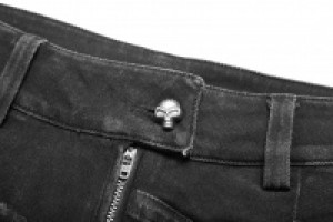  Punk Broken Hole Net Trousers Punk Rave WK-369XCM/BK -  