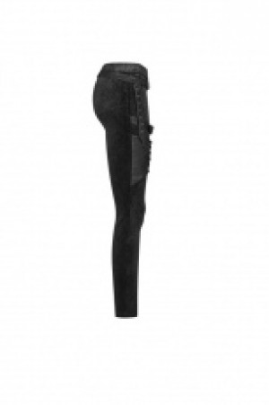  Steam Punk Leggings Punk Rave WK-374DDF/BK -  