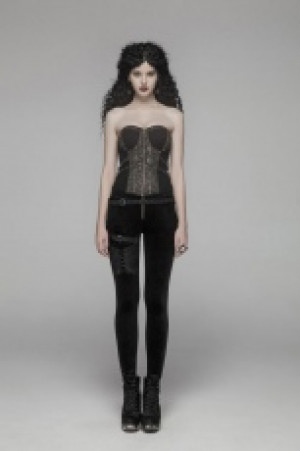  Steam Punk Leggings Punk Rave WK-374DDF/BK -  