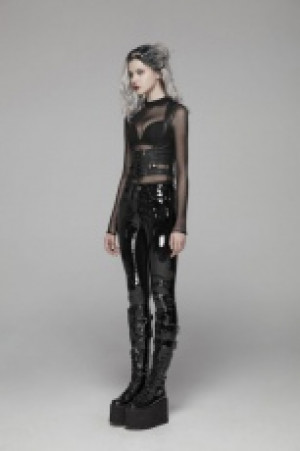  PUNK Patent Leather Pants Punk Rave WK-378XCF/BK-BRI -  